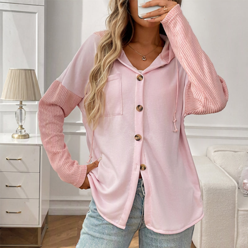 Casual 2-Delige Set met Capuchon en Knoopsluiting-9