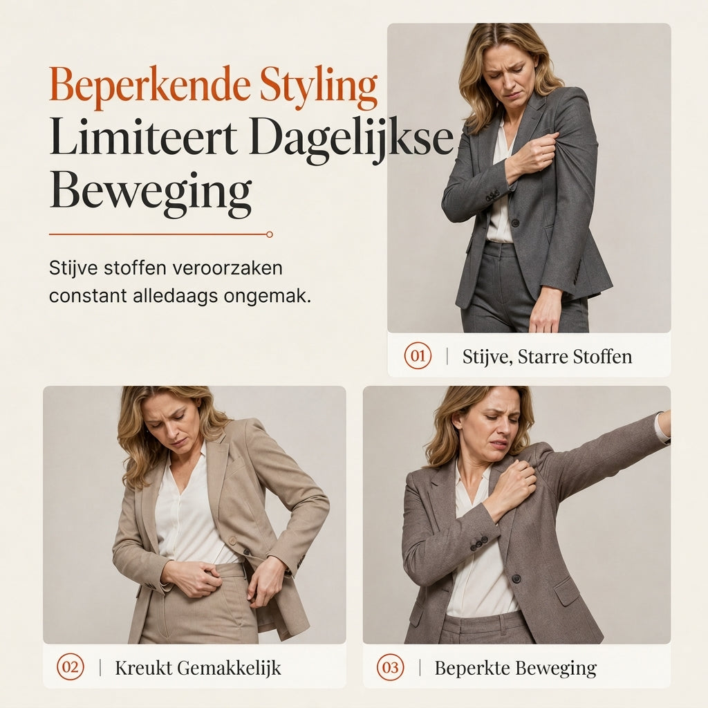Elegante 2-Delige Gebreide Kostuumset met Dubbele Knoopsluiting-1