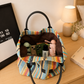 Ruime Geweven Shopper met Regenboogstrepen-6