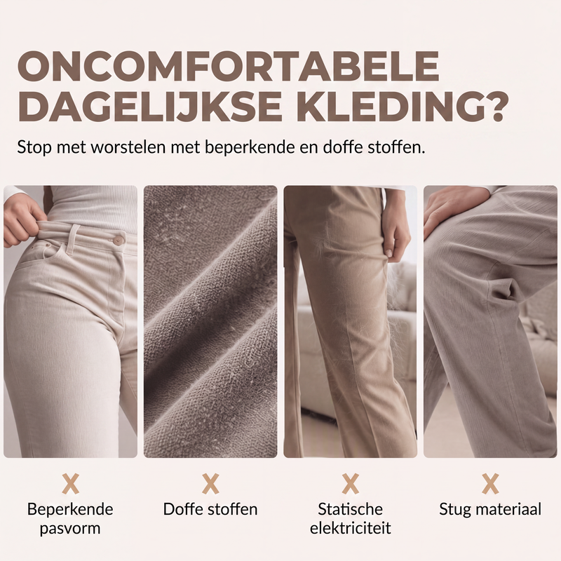 Comfortabele Corduroy Broek met Wijde Pijpen en Trekkoord-2