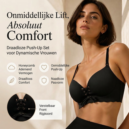 Push-Up BH met Vetersluiting en Verstelbare Bandjes