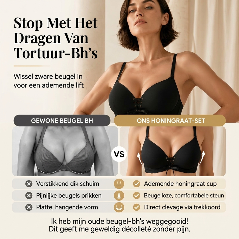 Push-Up BH met Vetersluiting en Verstelbare Bandjes-2