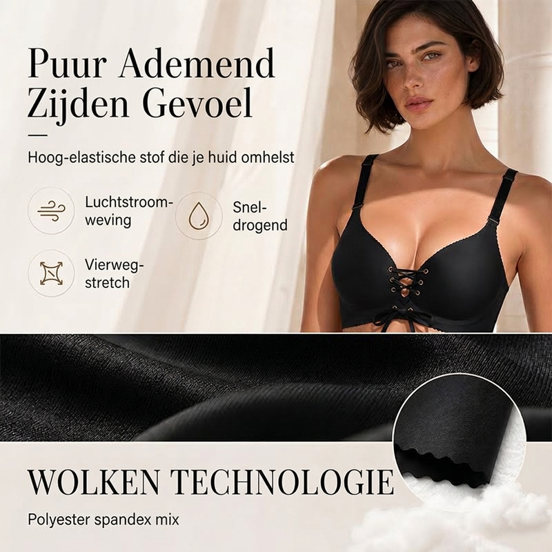 Push-Up BH met Vetersluiting en Verstelbare Bandjes-3