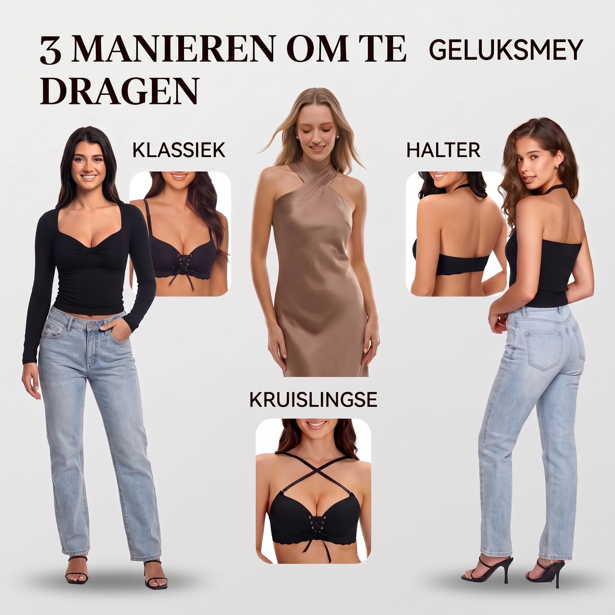Push-Up BH met Vetersluiting en Verstelbare Bandjes-4