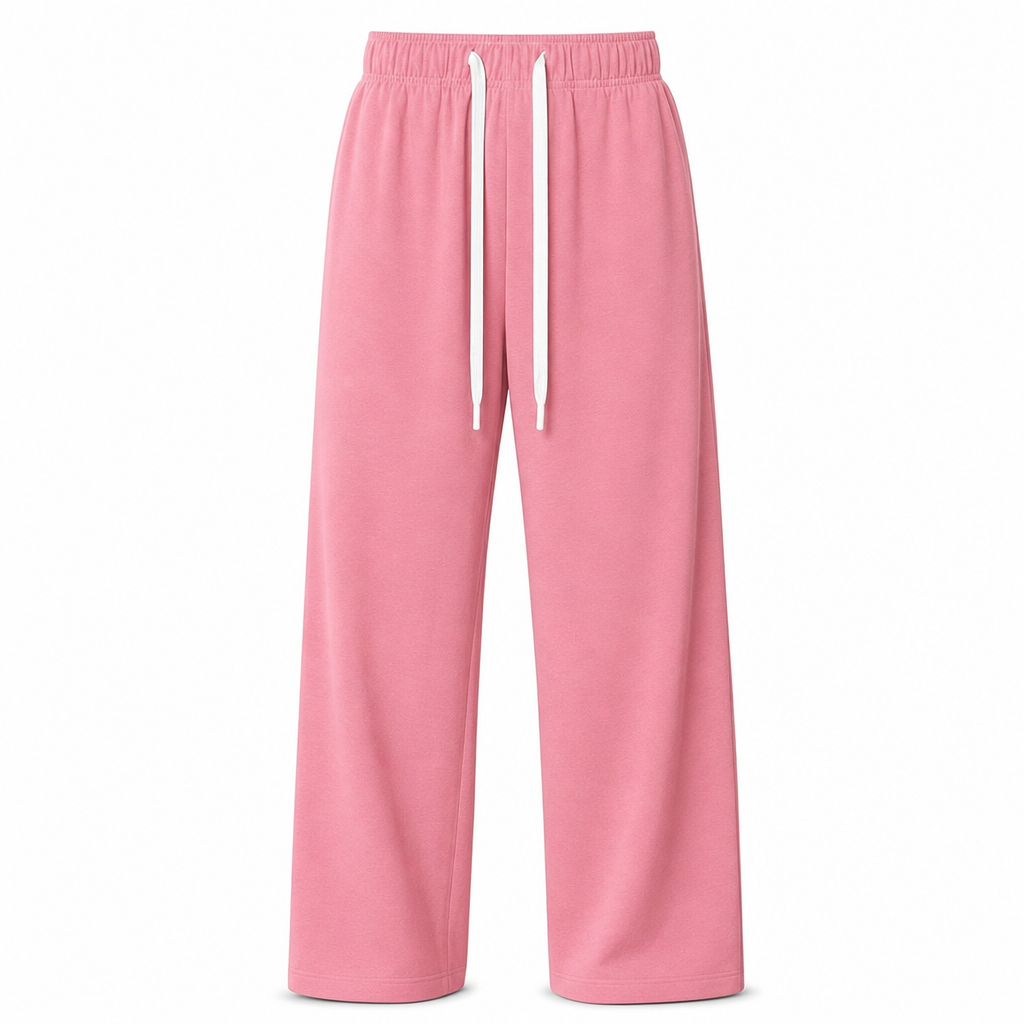 Comfortabele Broek met Wijde Pijpen, Trekkoord en Zakken-8