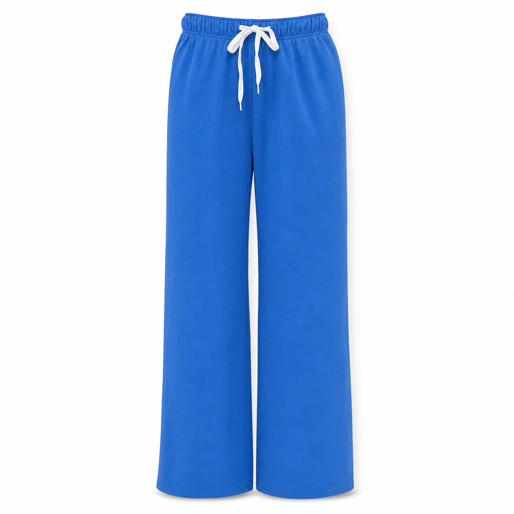 Comfortabele Broek met Wijde Pijpen, Trekkoord en Zakken-12