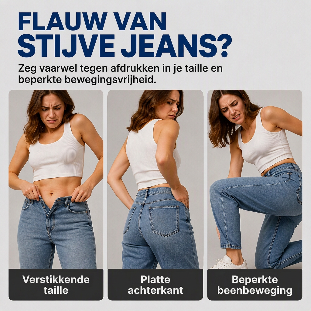 Casual Harem Jeans met Elastische Taille en Taps Toelopende Pijpen-2