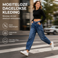 Casual Harem Jeans met Elastische Taille en Taps Toelopende Pijpen-4
