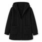 Warme Pluche Fleece Jas met Capuchon en Ritssluiting-8