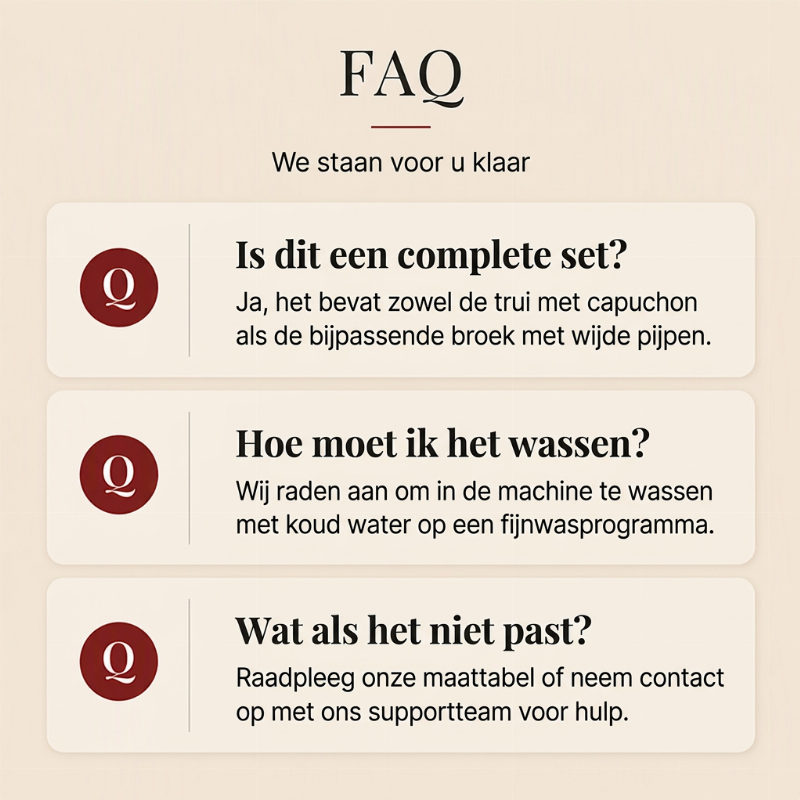 2-Delige Lounge Set met Capuchon en Wijde Pijpen-6