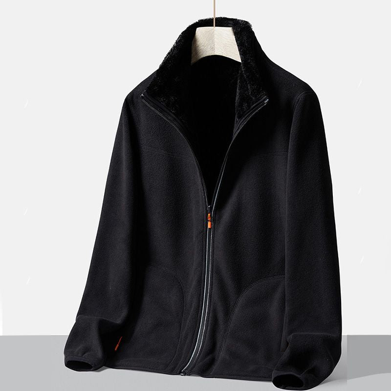 Zacht Fleece Vest met Opstaande Kraag en Ritssluiting-5