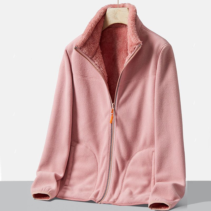 Zacht Fleece Vest met Opstaande Kraag en Ritssluiting-7