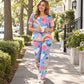 ✨Nieuw! Pyjamas-set voor dames met hartjesmotief en lange mouwen