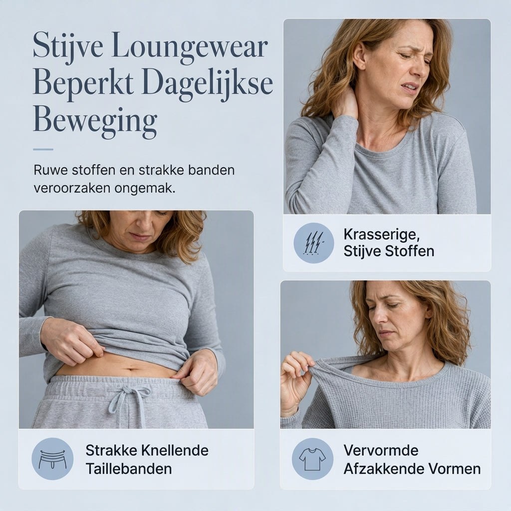 2-Delige Geribde Gebreide Lounge Set met Wijde Pijpen-3
