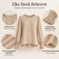 Elegante Blouse met Pofmouwen en Gesmokte Manchetten-1