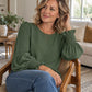 Elegante Blouse met Pofmouwen en Gesmokte Manchetten-6