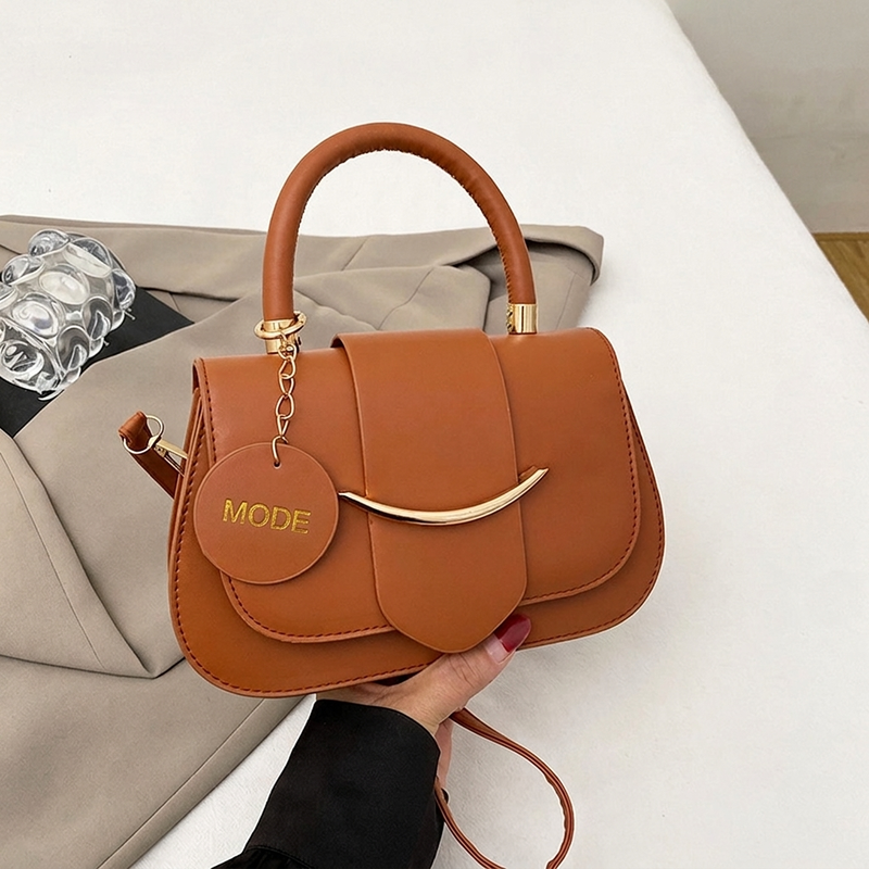 Elegante Crossbodytas met Handvat en Gouden Details-9