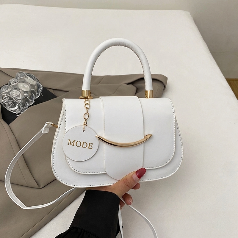 Elegante Crossbodytas met Handvat en Gouden Details-12
