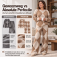 Elegante 2-Delige Gebreide Lounge Set met Ruitpatroon en Wijde Pijpen-2