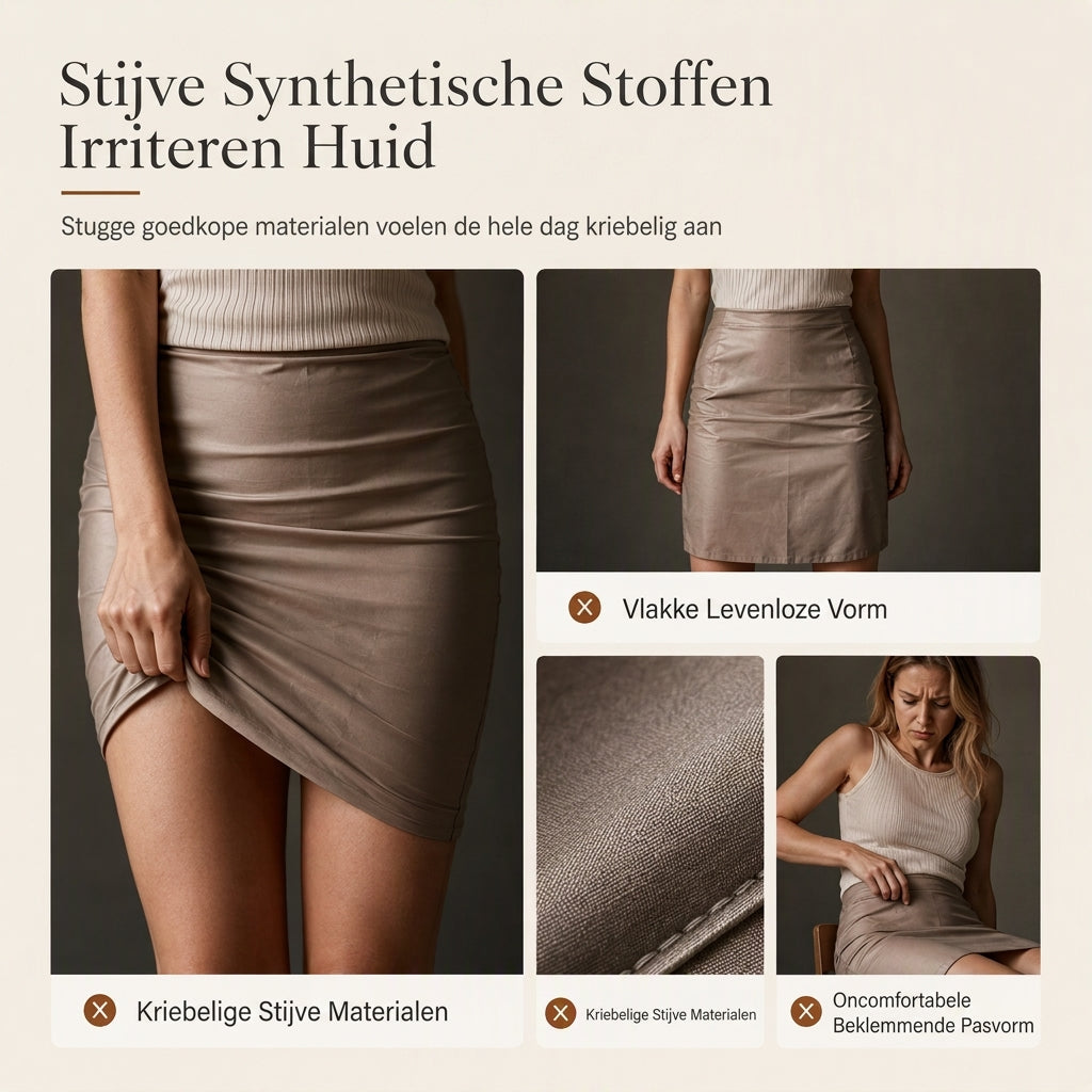 Elegante Suède-Look Jurk met Franjes en Knoopsluiting-1