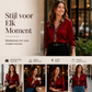 Elegante Satijnen Blouse met Luipaardkraag en Contrastmanchetten-4