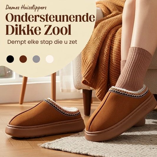 Warme Dames Pantoffels met Dikke Zool en Zachte Voering