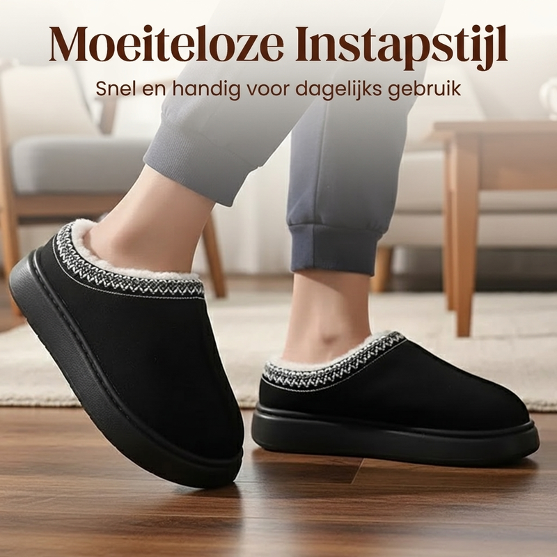 Warme Dames Pantoffels met Dikke Zool en Zachte Voering-3