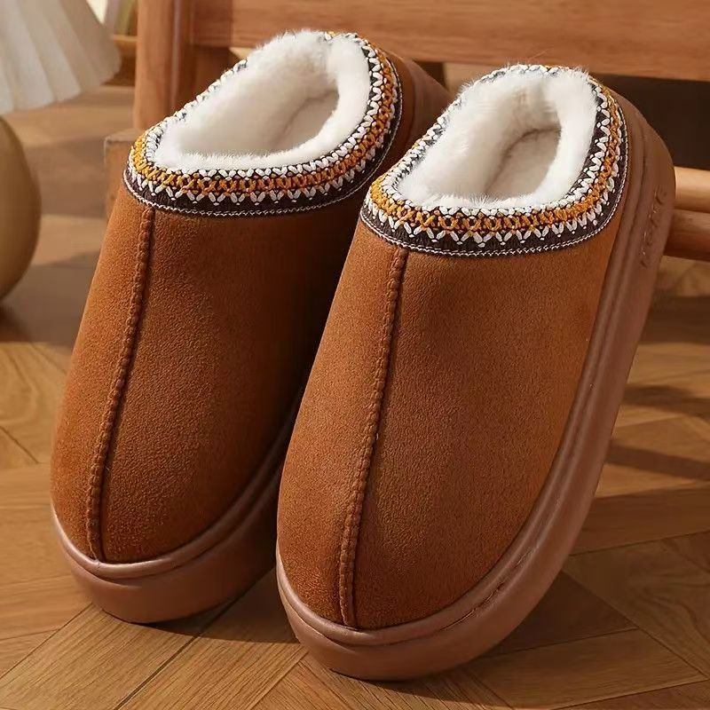 Warme Dames Pantoffels met Dikke Zool en Zachte Voering-11
