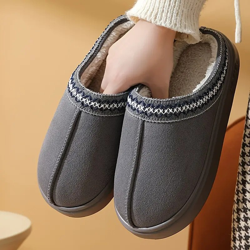 Warme Dames Pantoffels met Dikke Zool en Zachte Voering-9
