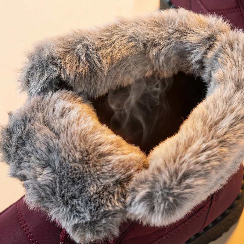 Warme Winterlaarzen met Bontvoering en Vetersluiting-3