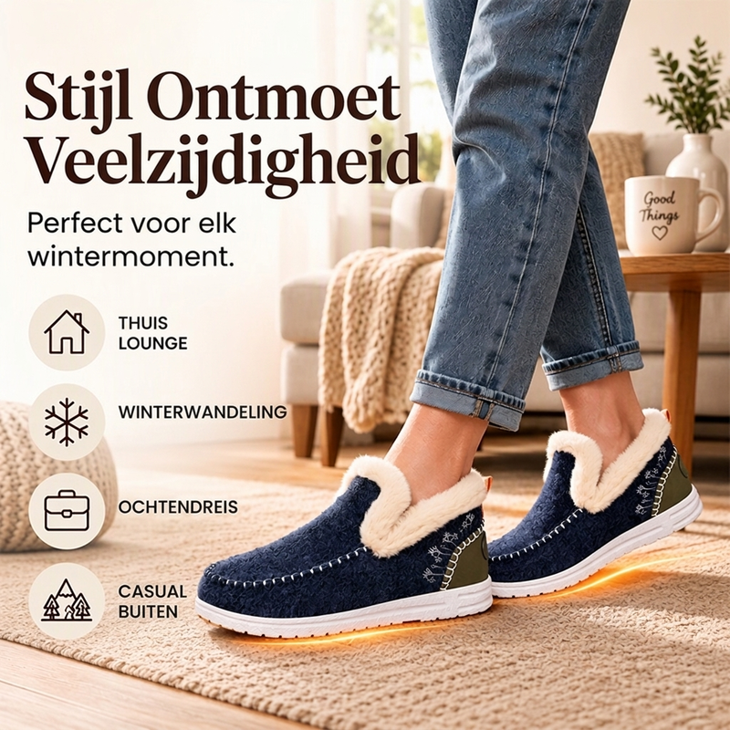 Warme Slip-On Winterschoenen met Zachte Voering en Antislipzool-4