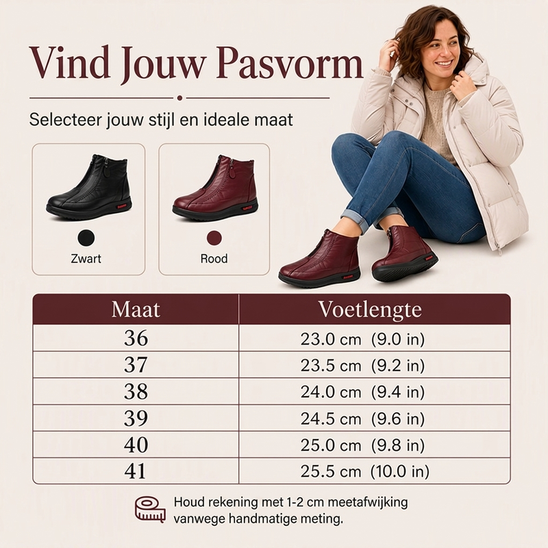 Warme Waterdichte Winter Enkellaarzen met Zachte Voering en Antislipzool-2