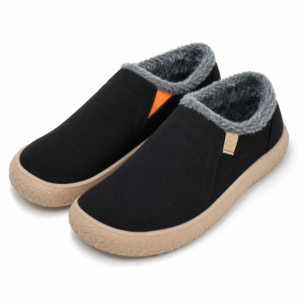 Warme Slip-On Winterschoenen met Pluche Voering en Waterafstotend Suède-Look Bovenwerk-8