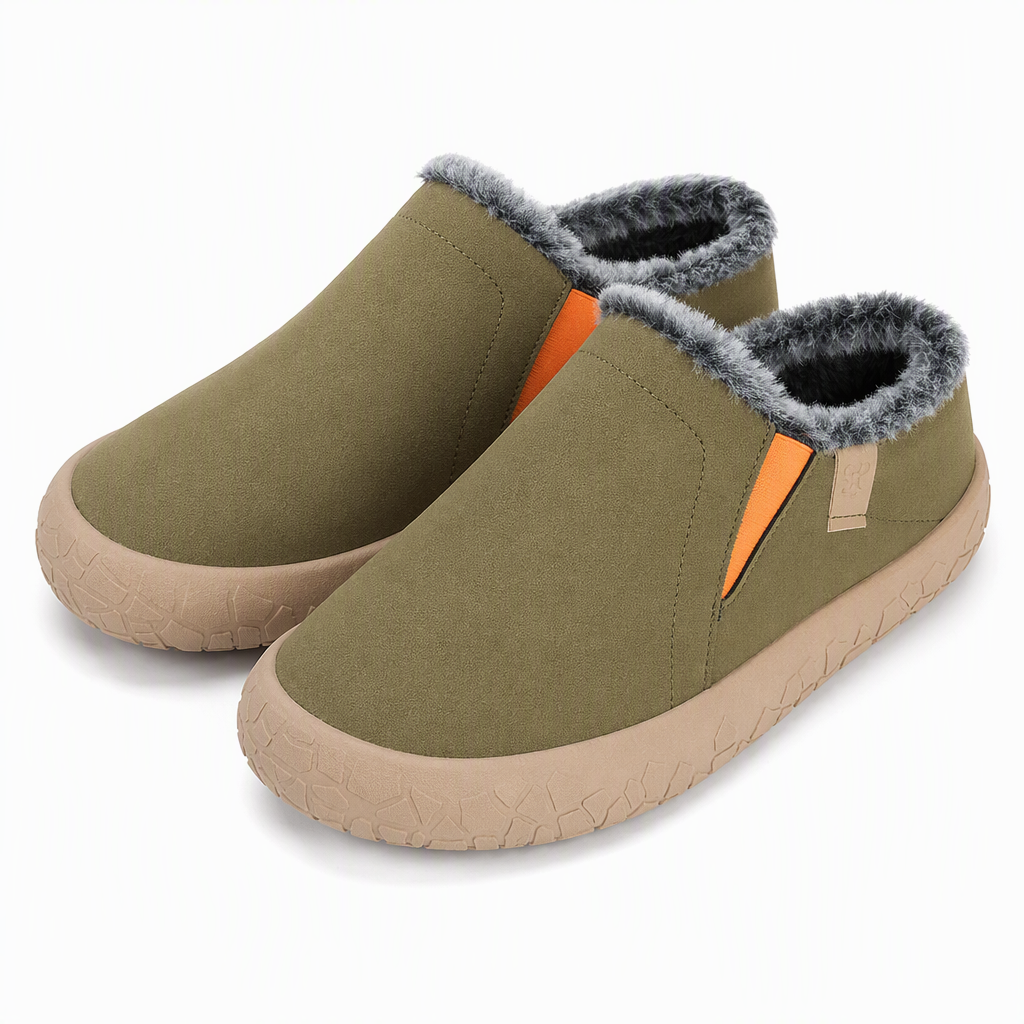Warme Slip-On Winterschoenen met Pluche Voering en Waterafstotend Suède-Look Bovenwerk-10