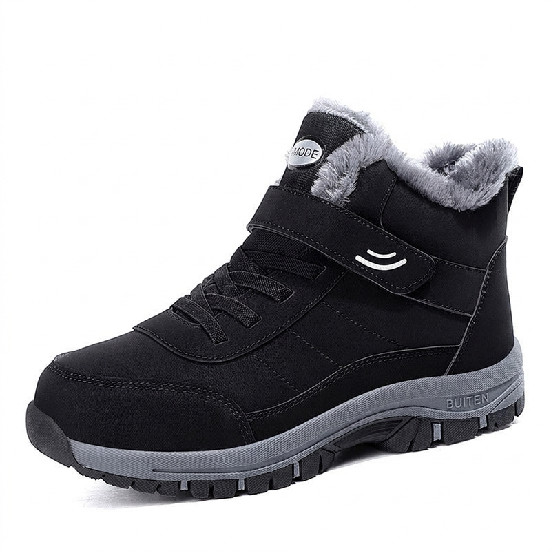 Warme Winterlaarzen met Bontvoering, Klittenbandsluiting en Antislipzool-19