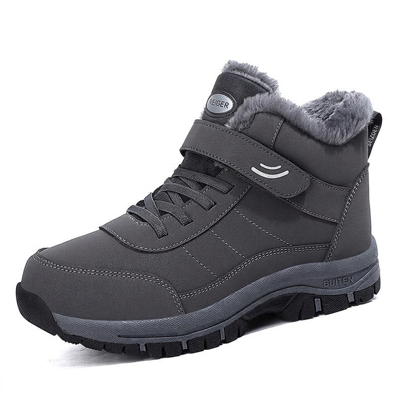 Warme Winterlaarzen met Bontvoering, Klittenbandsluiting en Antislipzool-21
