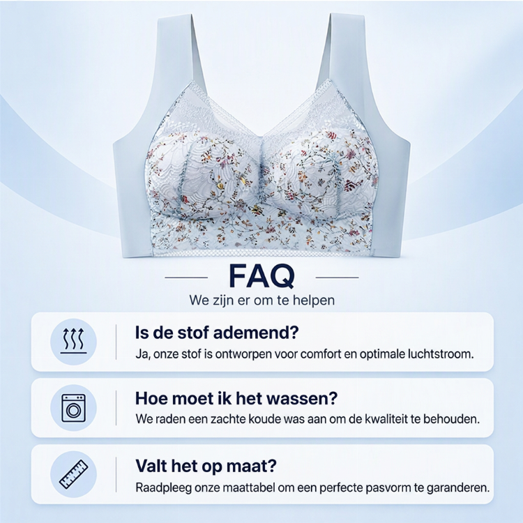 Elegante Kanten BH met Brede Schouderbanden en Zachte Pasvorm-6