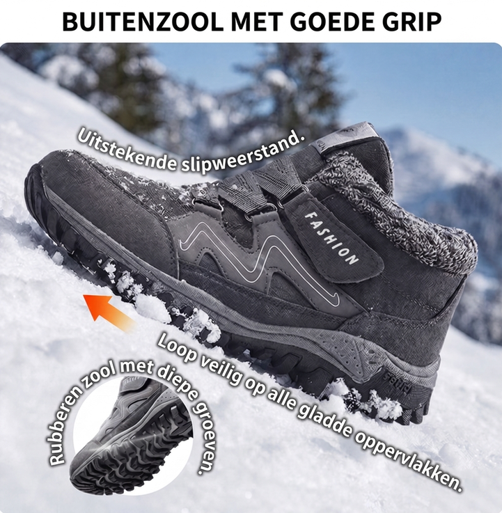 Gevoerde sneeuwboots met stevige profielzool-2