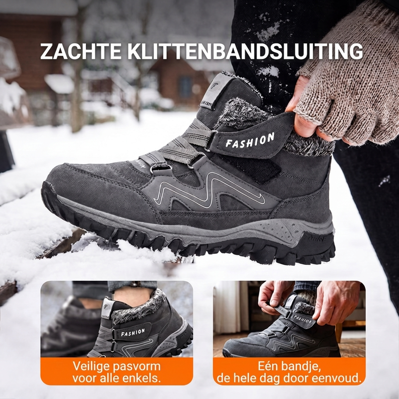 Gevoerde sneeuwboots met stevige profielzool-3