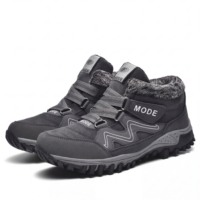 Gevoerde sneeuwboots met stevige profielzool-9