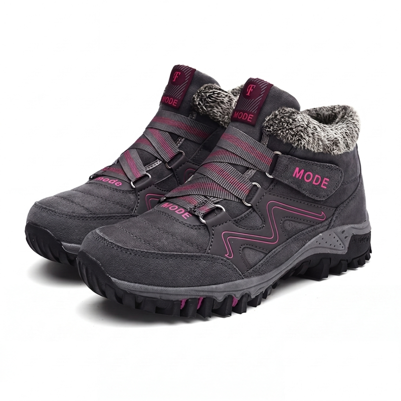 Gevoerde sneeuwboots met stevige profielzool-11