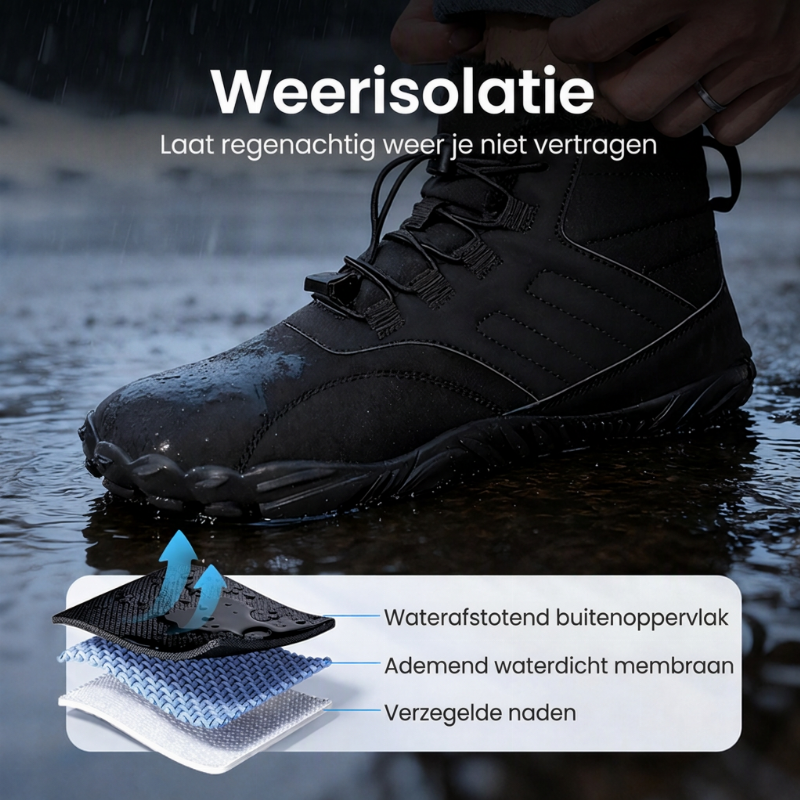 Warme barefoot winterboots met brede neus-3
