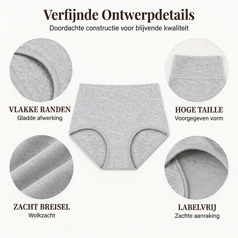 Naadloze high-waist slip voor dames-1