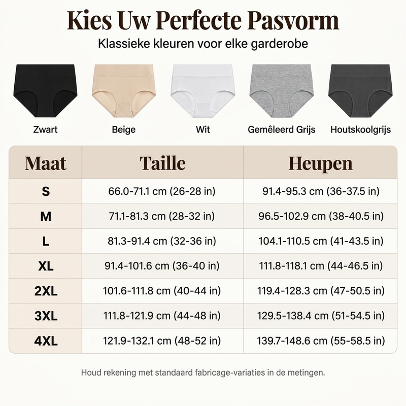 Naadloze high-waist slip voor dames-2
