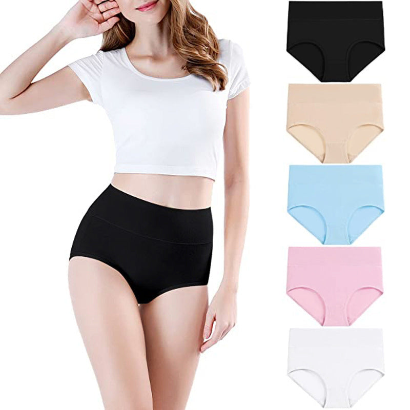 Naadloze high-waist slip voor dames-12