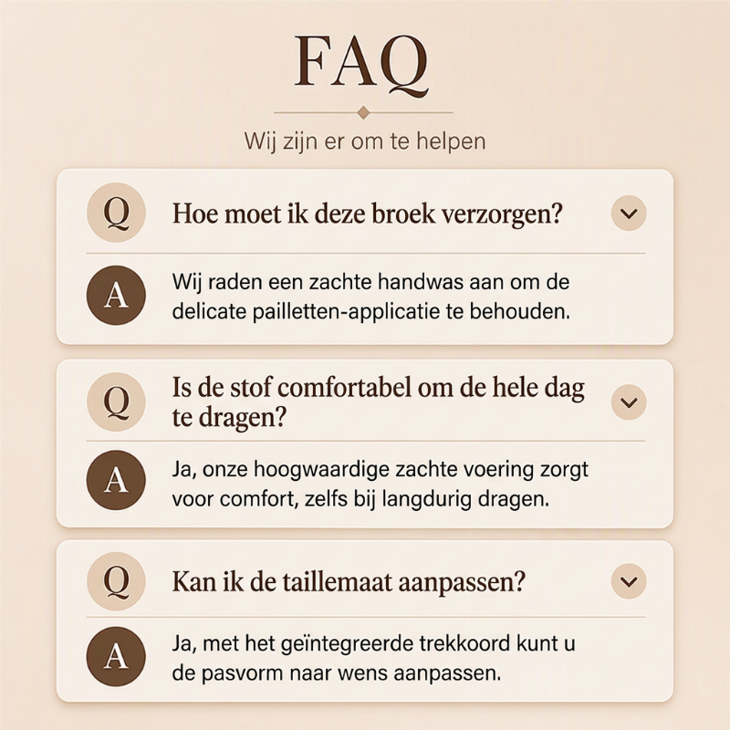 Wijde paillettenbroek met hoge taille voor dames-6