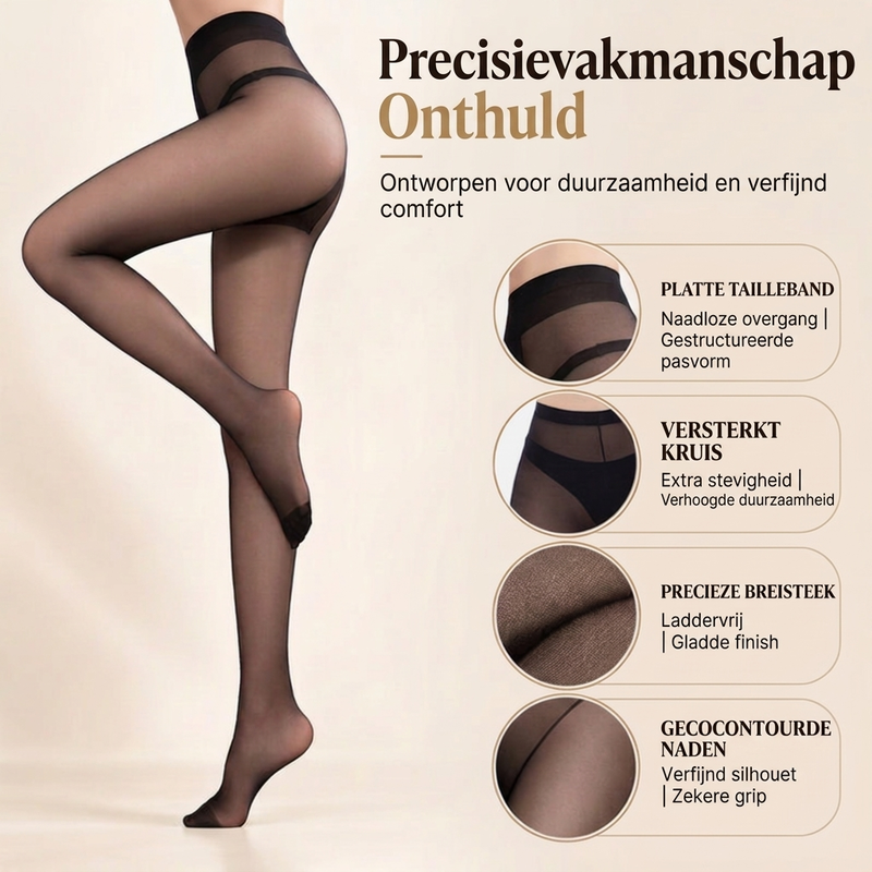 Ultra-transparante panty met hoge taille-1