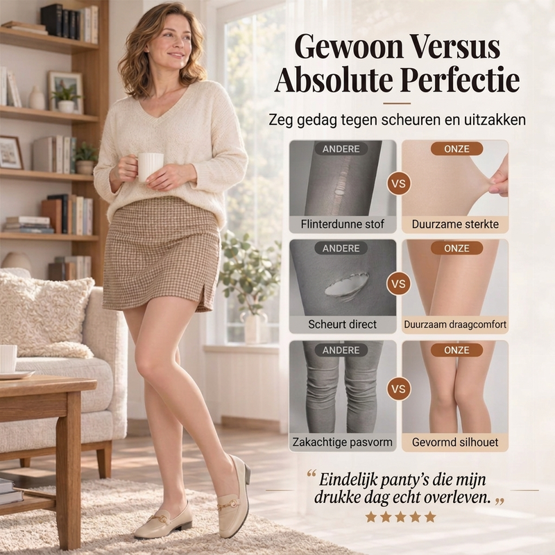 Ultra-transparante panty met hoge taille-2