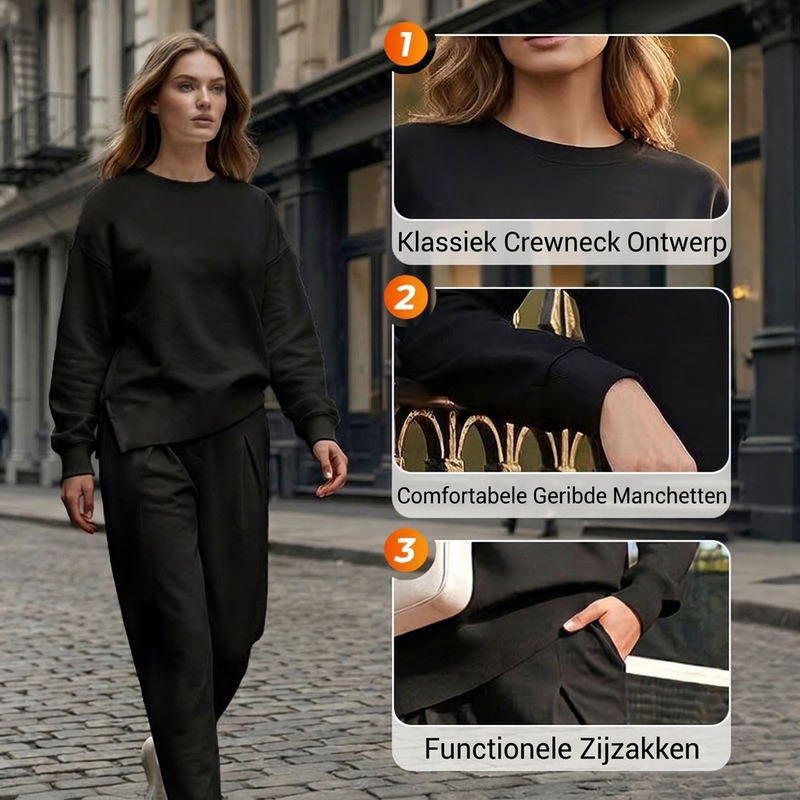 Comfortabele tweedelige casual set voor dames-5