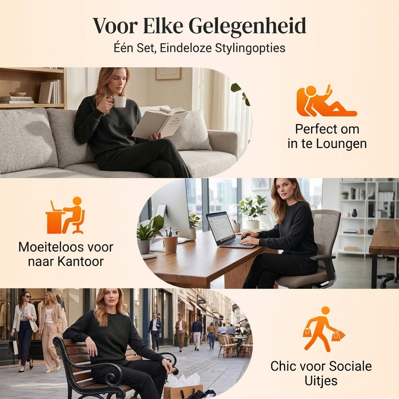 Comfortabele tweedelige casual set voor dames-6